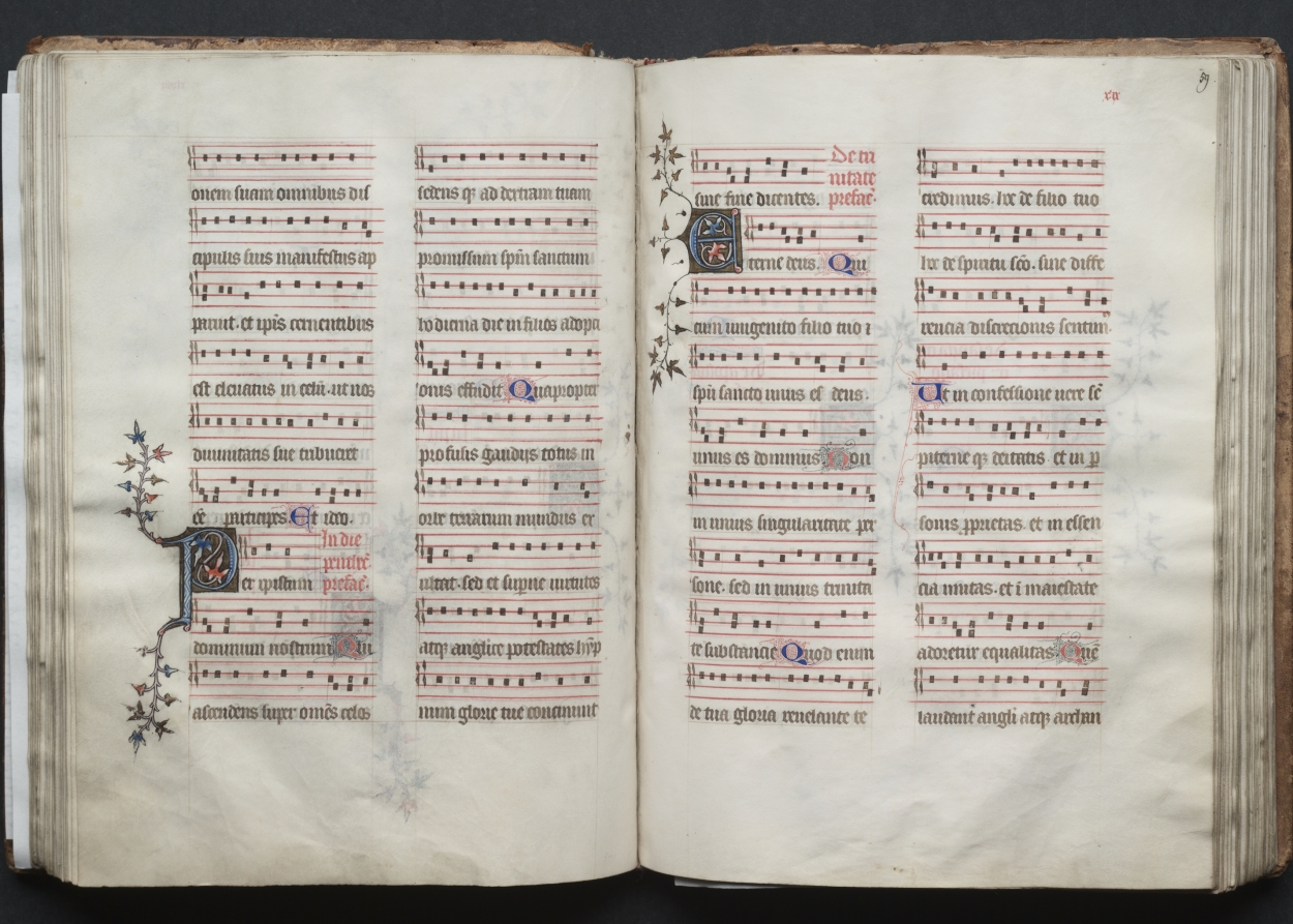 The Gotha Missal:  Fol. 58v, Text