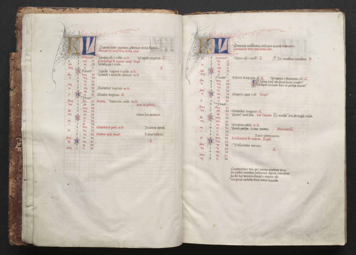 The Gotha Missal:  Fol. 6r,  Text