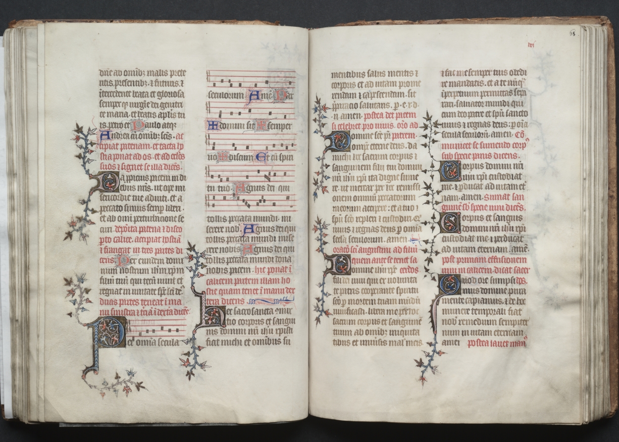 The Gotha Missal:  Fol. 67v, Text