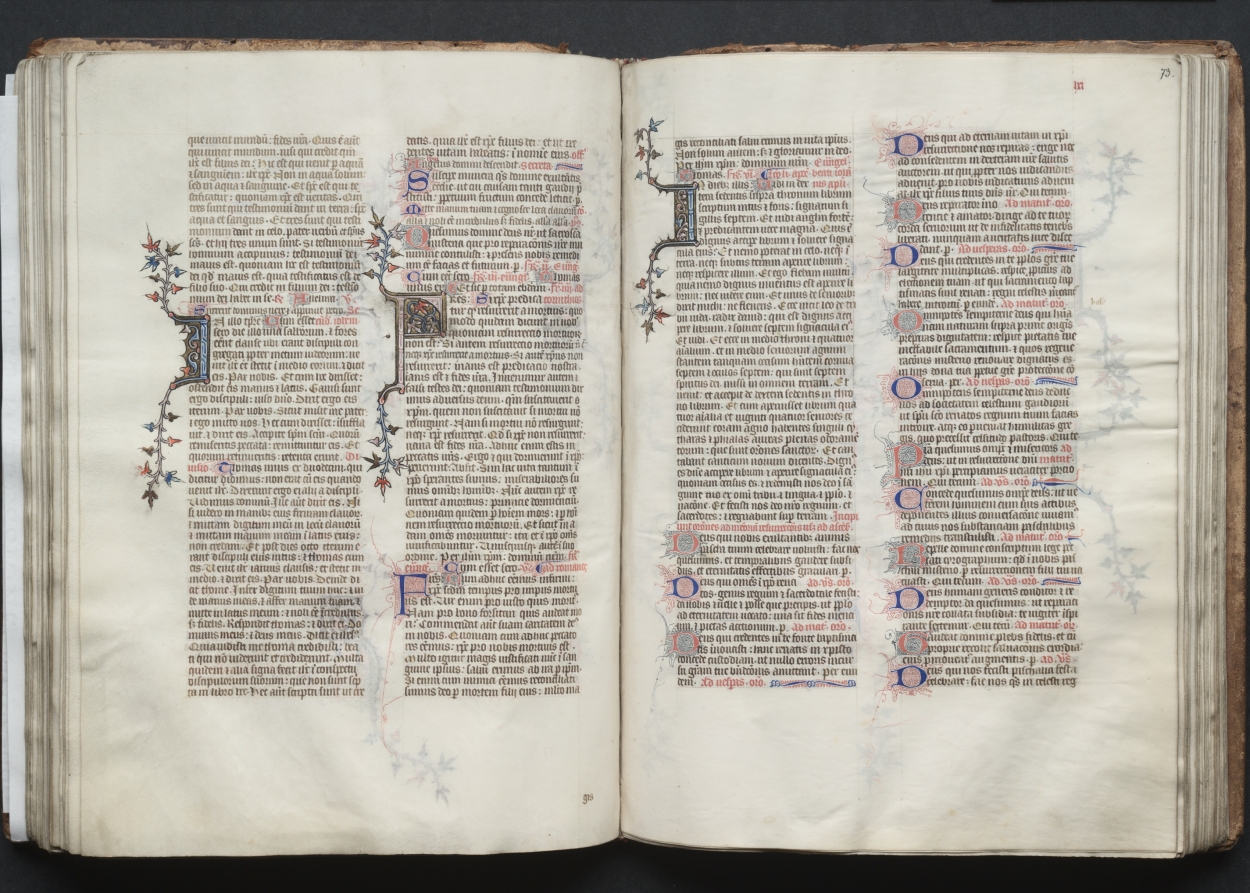 The Gotha Missal:  Fol. 73r, Text