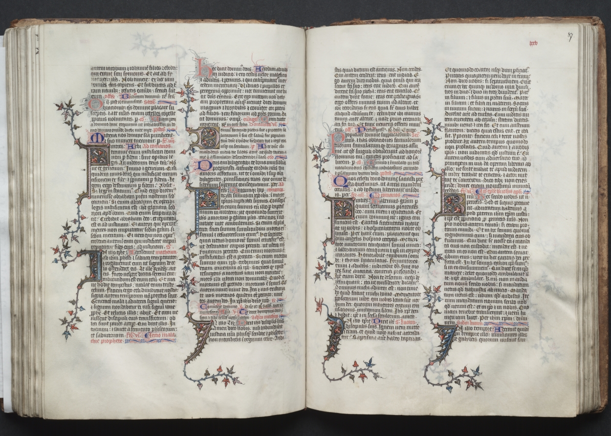 The Gotha Missal:  Fol. 87r, Text 