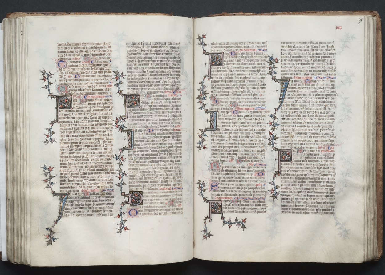 The Gotha Missal:  Fol. 91r, Text