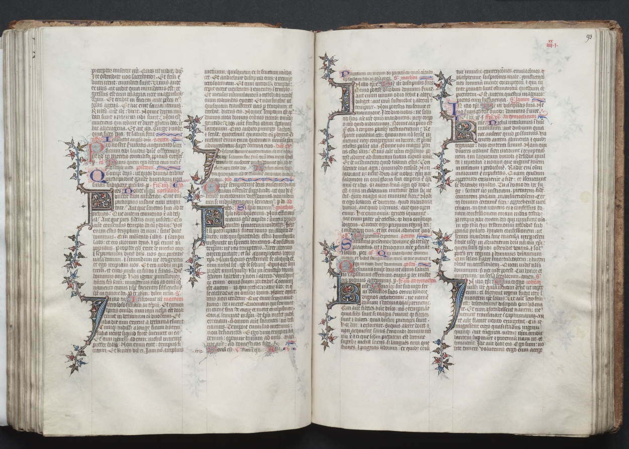 The Gotha Missal:  Fol. 93r, Text