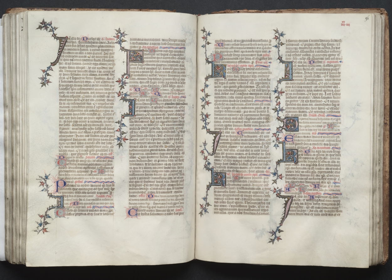 The Gotha Missal:  Fol. 95v, Text