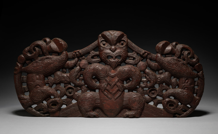 Door Lintel (Pare) by Unknown Artist (1800), wood, pigment at Cleveland Museum of Art