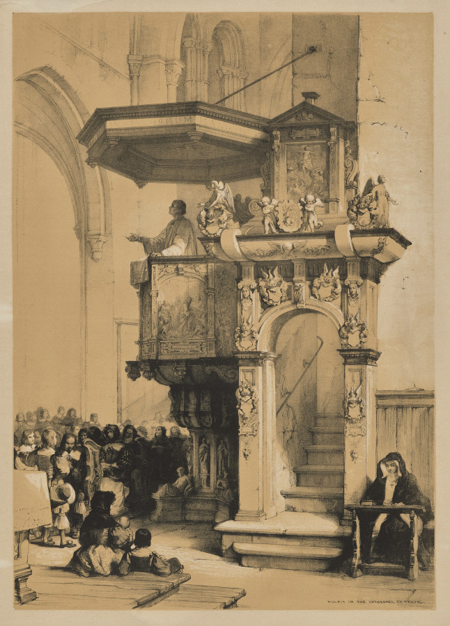 Sketches in Belgium and Germany, First Series, Pulpit in the Cathedral of Treves