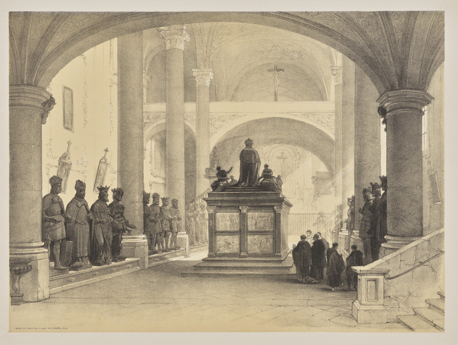 Sketches in Belgium and Germany, First Series, Tomb of Maximilian 1st, Innsbruck