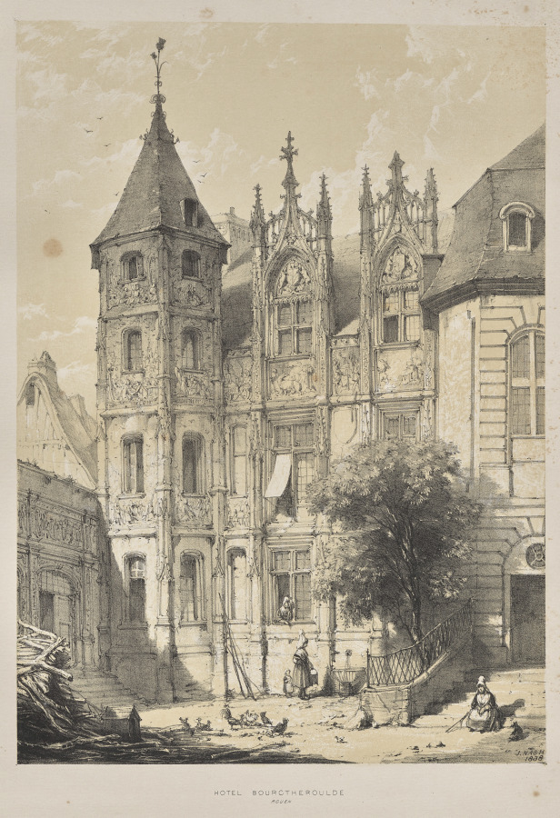 Architecture of the Middle Ages:  Hotel Bourgtheroulde, Rouen