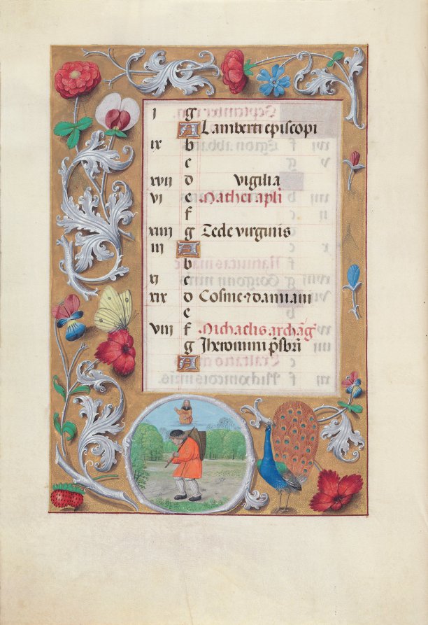 Hours of Queen Isabella the Catholic, Queen of Spain:  Fol. 10v, September