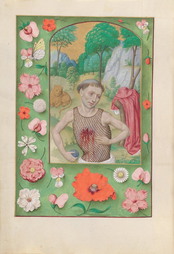 Hours of Queen Isabella the Catholic, Queen of Spain:  Fol. 185v, St. Jerome