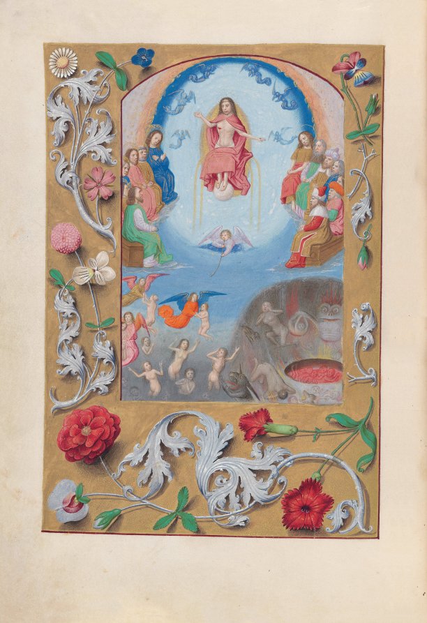 Hours of Queen Isabella the Catholic, Queen of Spain:  Fol. 199v, Last Judgment