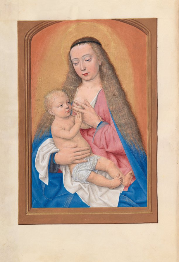 Hours of Queen Isabella the Catholic, Queen of Spain:  Fol. 257v, Madonna and Child