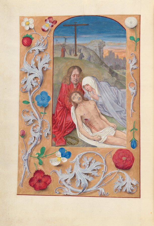 Hours of Queen Isabella the Catholic, Queen of Spain:  Fol. 260v, Lamentation