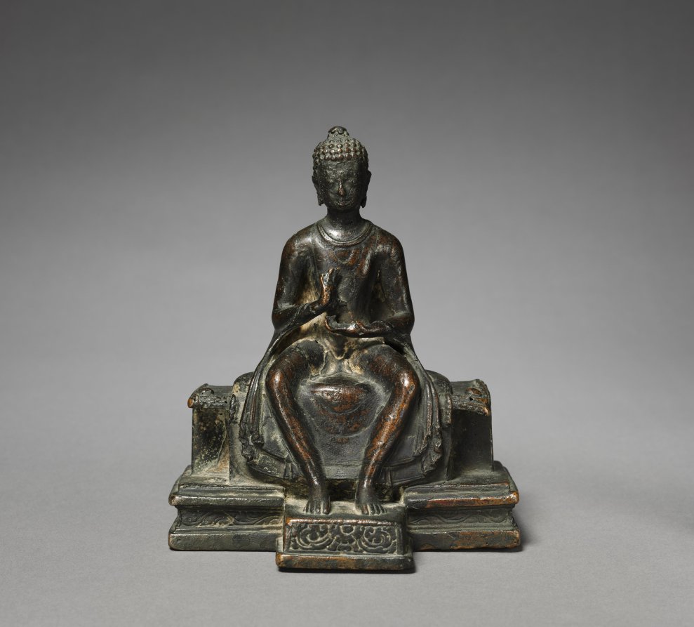 Seated Maitreya by Unknown Artist (675), bronze at Cleveland Museum of Art