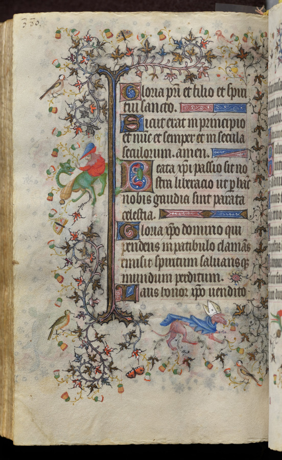 Hours of Charles the Noble, King of Navarre (1361-1425): fol. 185v, Text