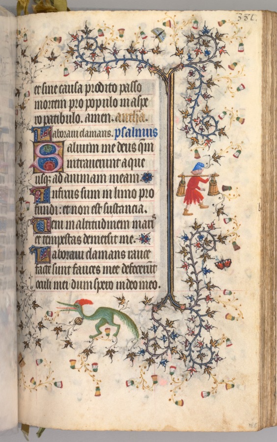Hours of Charles the Noble, King of Navarre (1361-1425): fol. 186r, Text