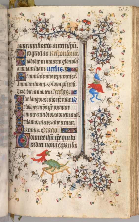 Hours of Charles the Noble, King of Navarre (1361-1425): fol. 191r, Text