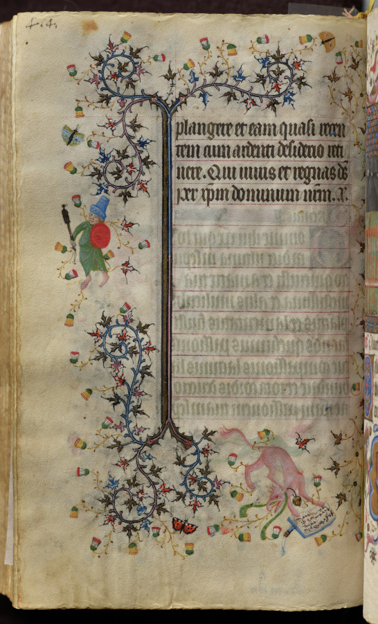 Hours of Charles the Noble, King of Navarre (1361-1425): fol. 201v, Signature of Zecho da Firenze