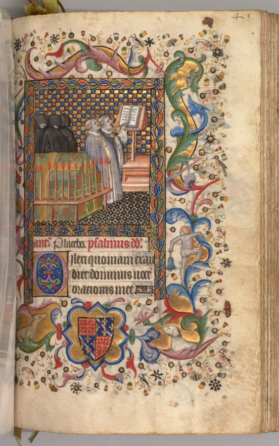 Hours of Charles the Noble, King of Navarre (1361-1425): fol. 202r, Office of the Dead