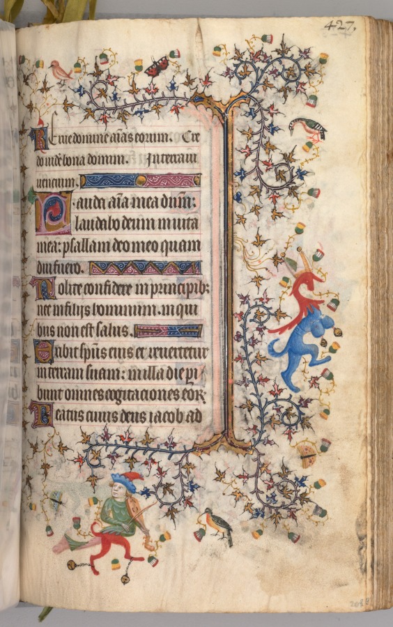 Hours of Charles the Noble, King of Navarre (1361-1425): fol. 208r, Text