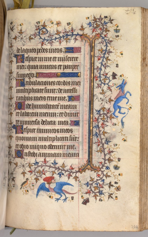 Hours of Charles the Noble, King of Navarre (1361-1425): fol. 222r, Text