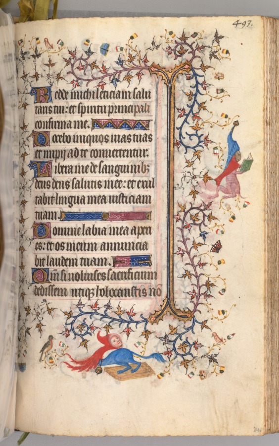 Hours of Charles the Noble, King of Navarre (1361-1425): fol. 241r, Text