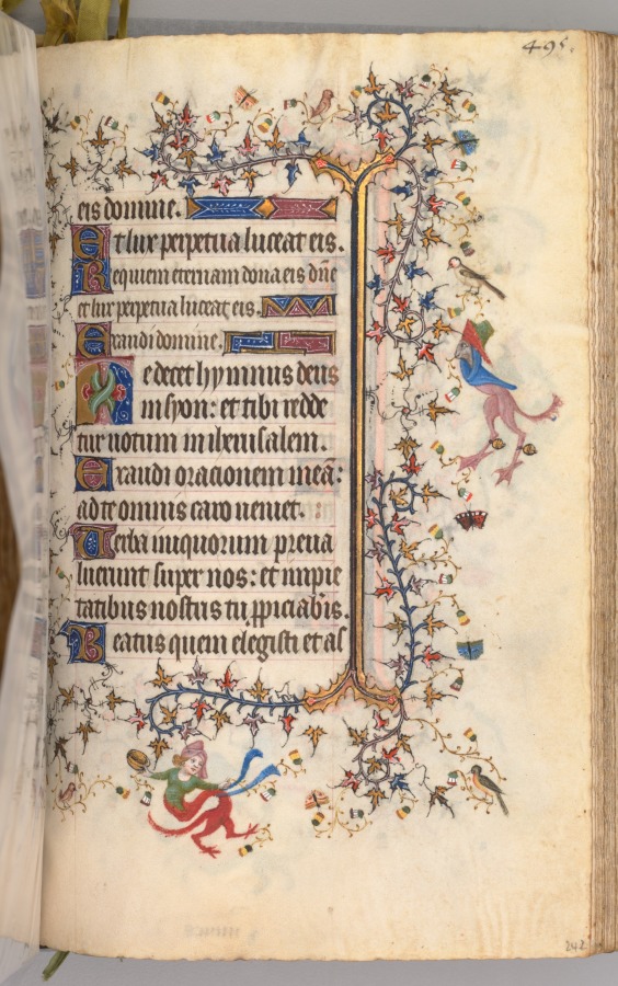 Hours of Charles the Noble, King of Navarre (1361-1425): fol. 242r, Text