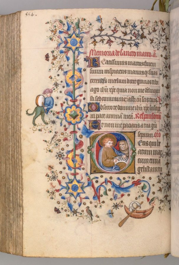 Hours of Charles the Noble, King of Navarre (1361-1425): fol. 271v, St. Mark