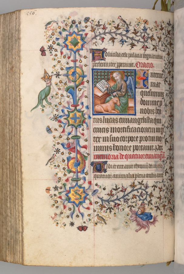 Hours of Charles the Noble, King of Navarre (1361-1425): fol. 272v, St. Luke