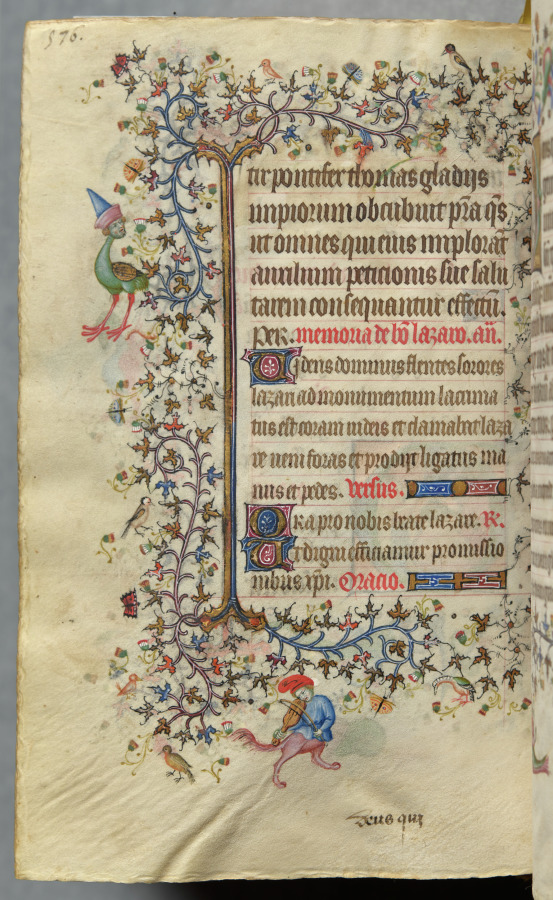 Hours of Charles the Noble, King of Navarre (1361-1425): fol. 282v, Text