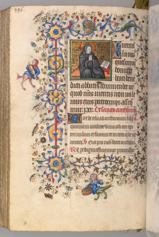 Hours of Charles the Noble, King of Navarre (1361-1425): fol. 287vr, St. Benoit