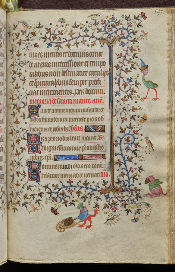 Hours of Charles the Noble, King of Navarre (1361-1425): fol. 291r, Text