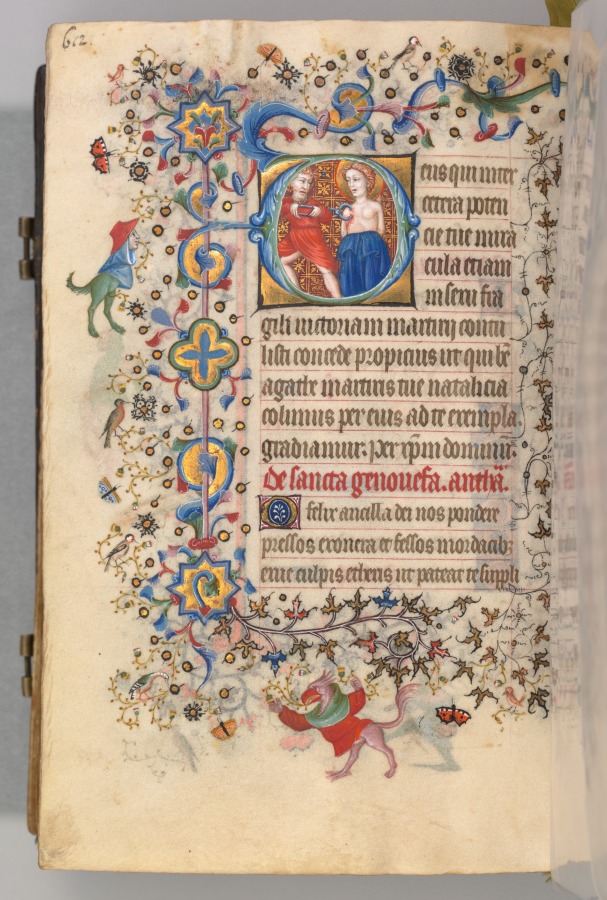 Hours of Charles the Noble, King of Navarre (1361-1425): fol. 300v, St. Agatha