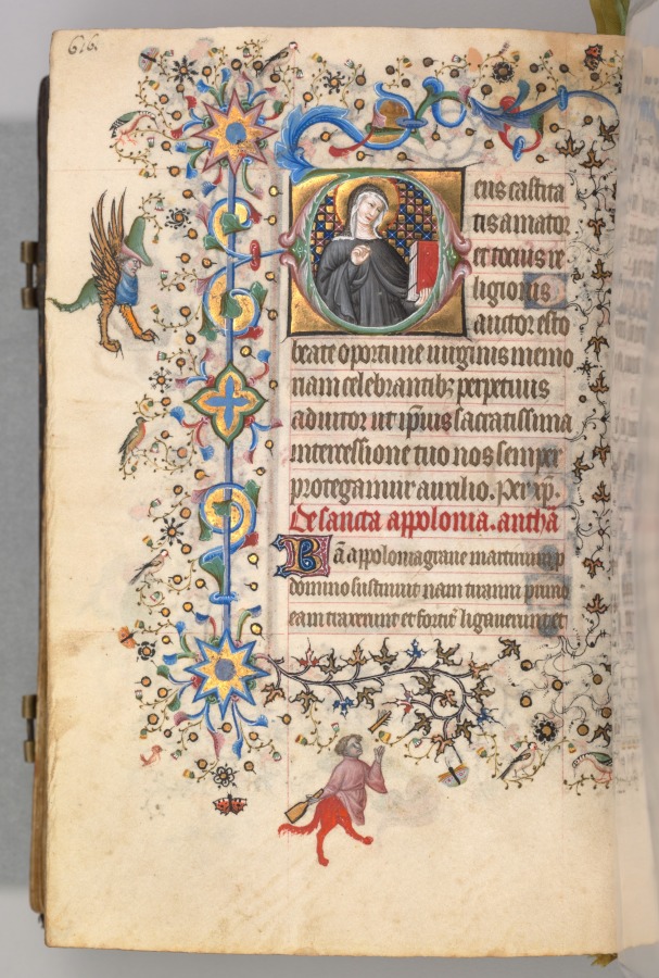 Hours of Charles the Noble, King of Navarre (1361-1425): fol. 302v, St. Opportune