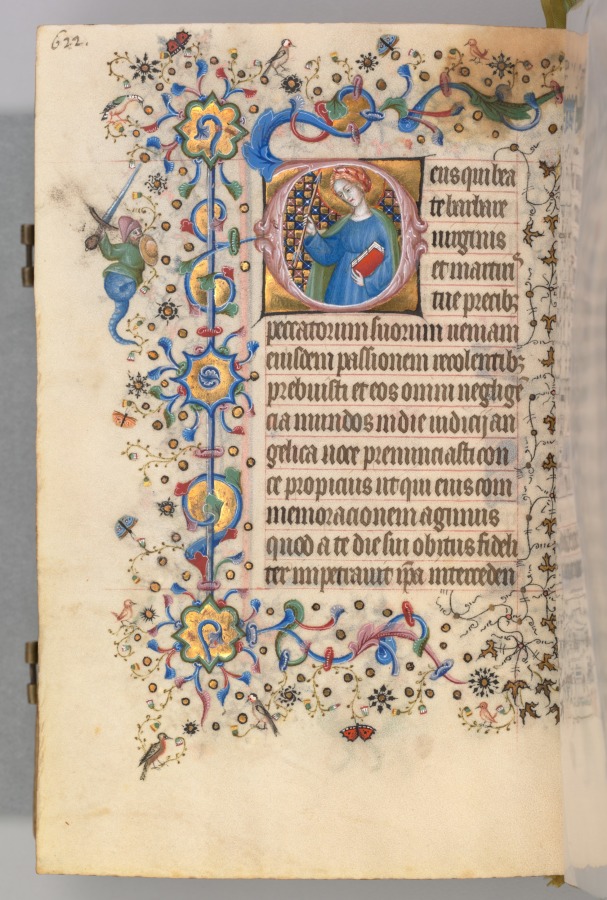 Hours of Charles the Noble, King of Navarre (1361-1425): fol. 305v, St. Martha