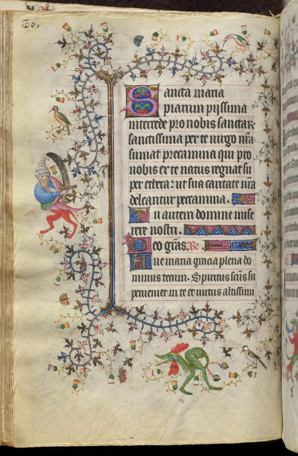 Hours of Charles the Noble, King of Navarre (1361-1425): fol. 43v, Text