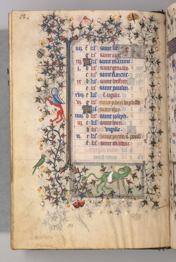 Hours of Charles the Noble, King of Navarre (1361-1425): fol. 6v, June