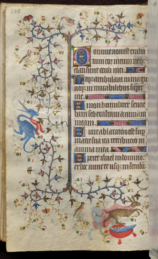 Hours of Charles the Noble, King of Navarre (1361-1425): fol. 99v, Text