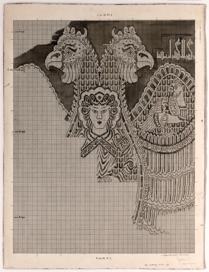 Schematic Drawings of Buyid Silk (1962.264)