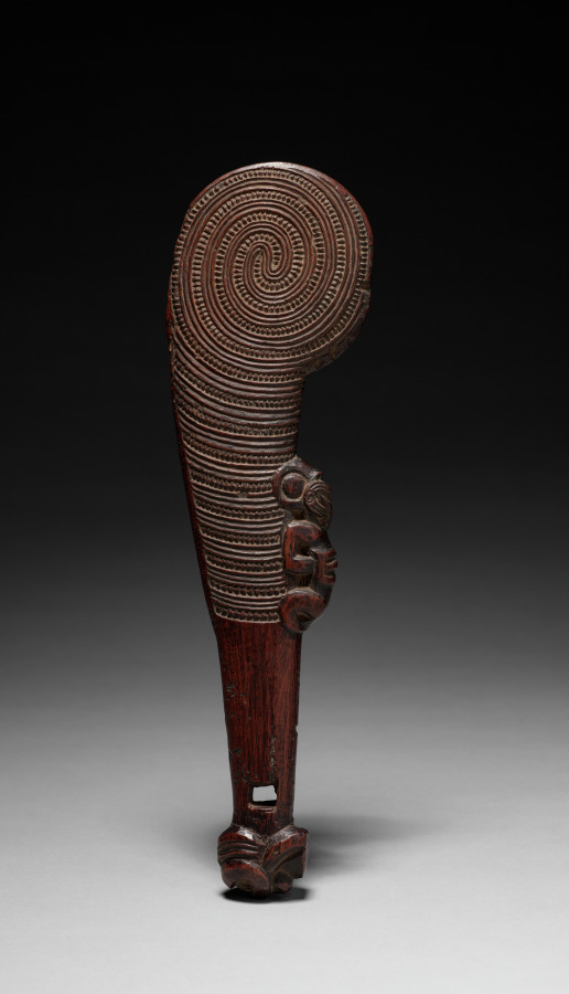 Short Club (Wahaika) by Unknown Artist (1840), wood at Cleveland Museum of Art