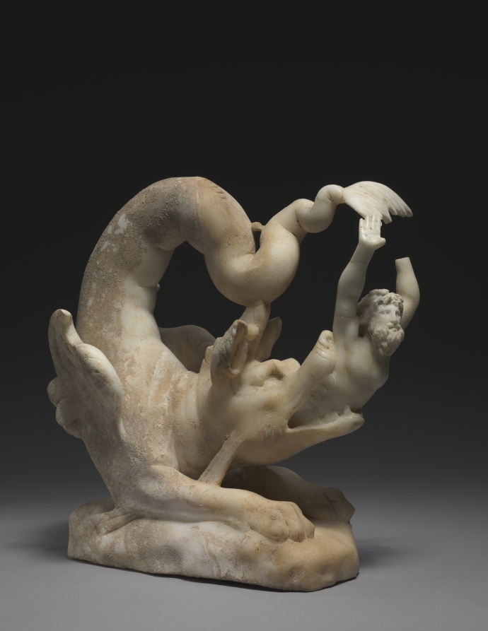 Jonah Cast Up by Unknown Artist (280), marble at Cleveland Museum of Art
