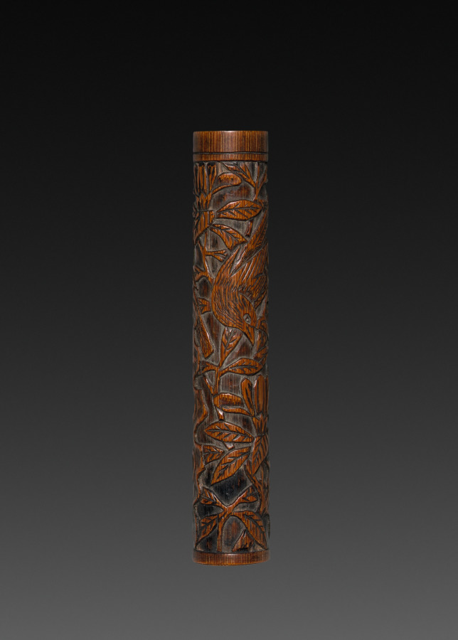 Brush with Carved Designs (brush cap)