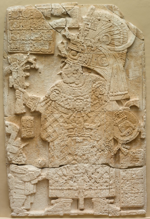 Front Face of a Stela (Free-standing Stone with Relief) by Unknown Artist (692), limestone at Cleveland Museum of Art
