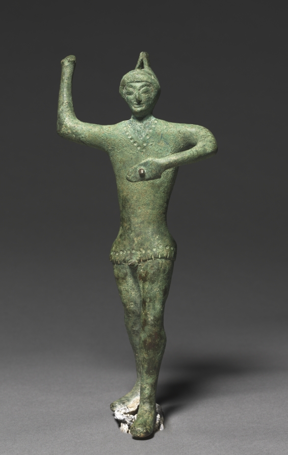 Statuette of a Warrior by Unknown Artist (-500), bronze at Cleveland Museum of Art