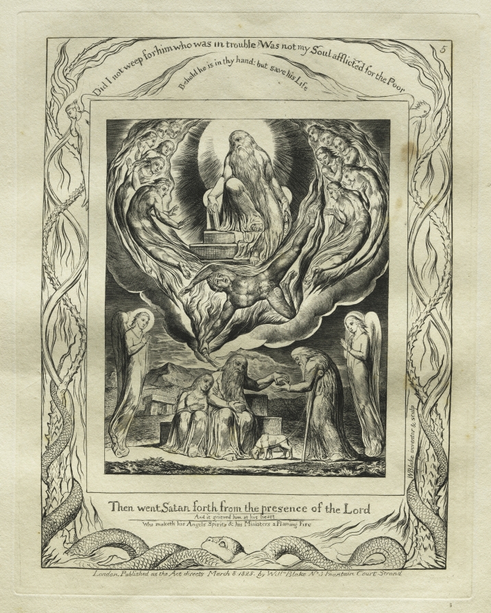 The Book of Job: Pl. 5, Then went Satan forth from the presence of the Lord