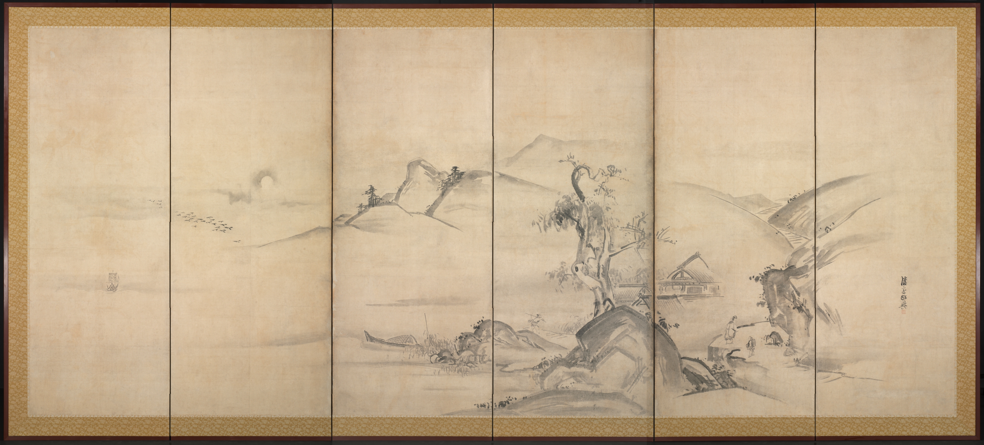 Photo of collection object Eight Views of the Xiao and Xiang Rivers