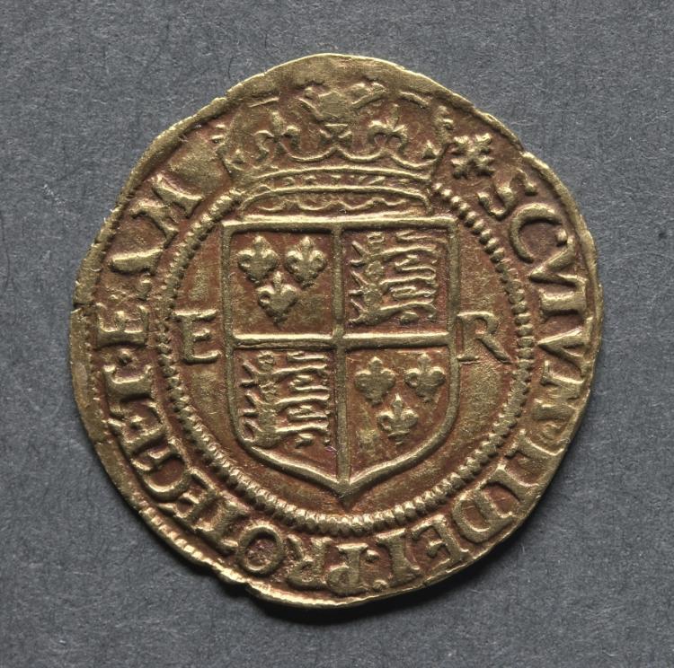 Halfcrown: Crowned Shield of Arms (reverse)