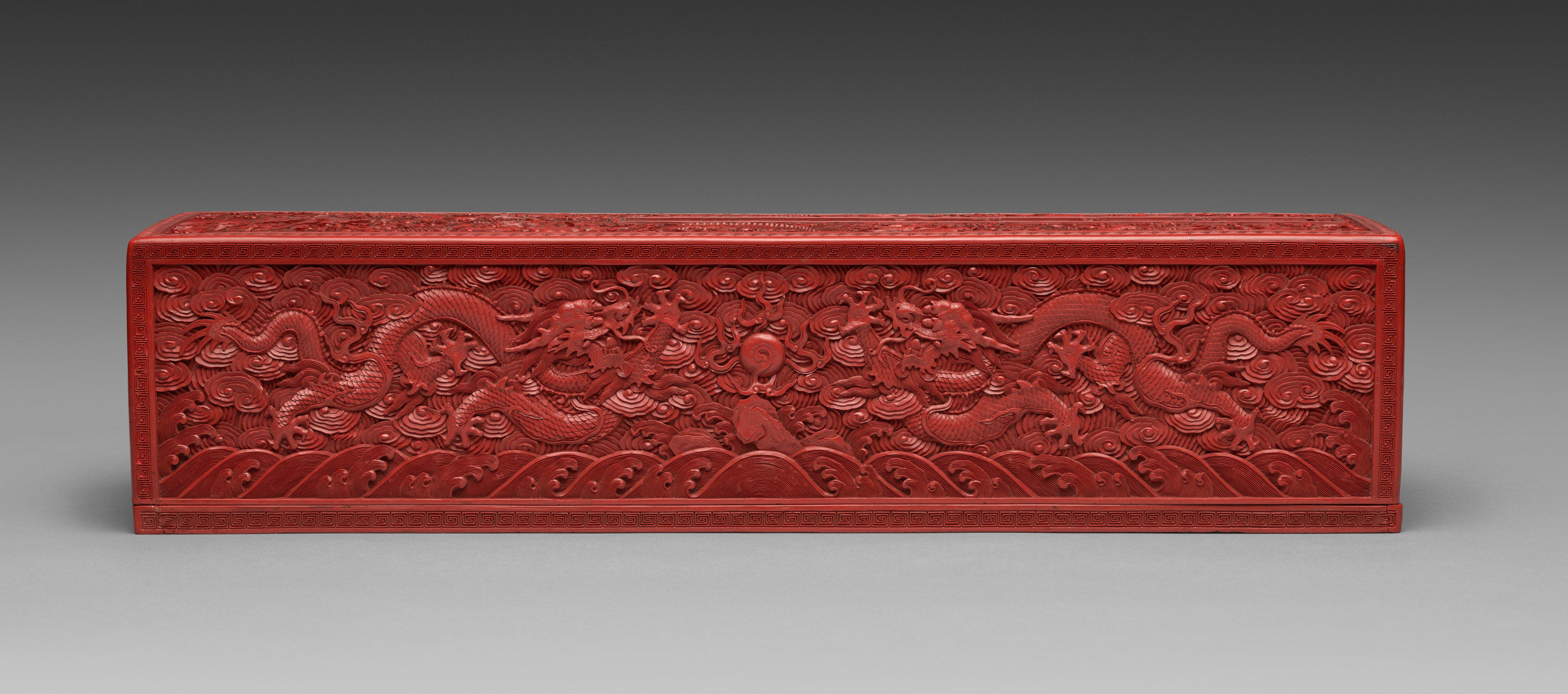 希少★クラフトボックスリングボックスヴィンテージアンティーク　赤222 Carved Lacquer Scroll Box | Cleveland Museum of Art