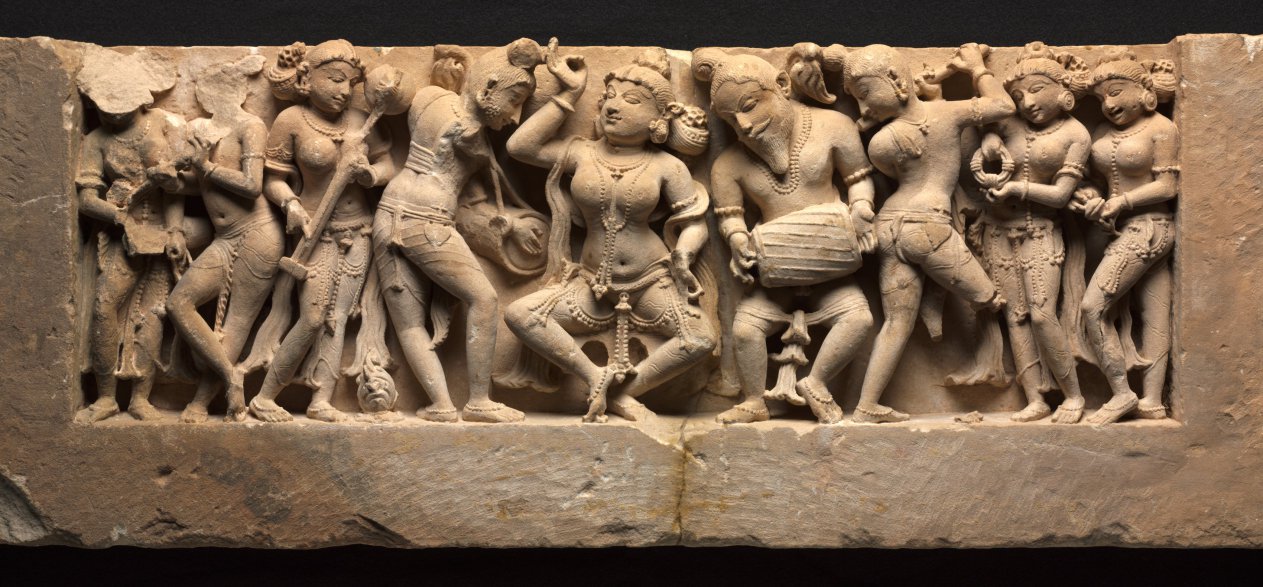 Frieze with Dancer and Musicians