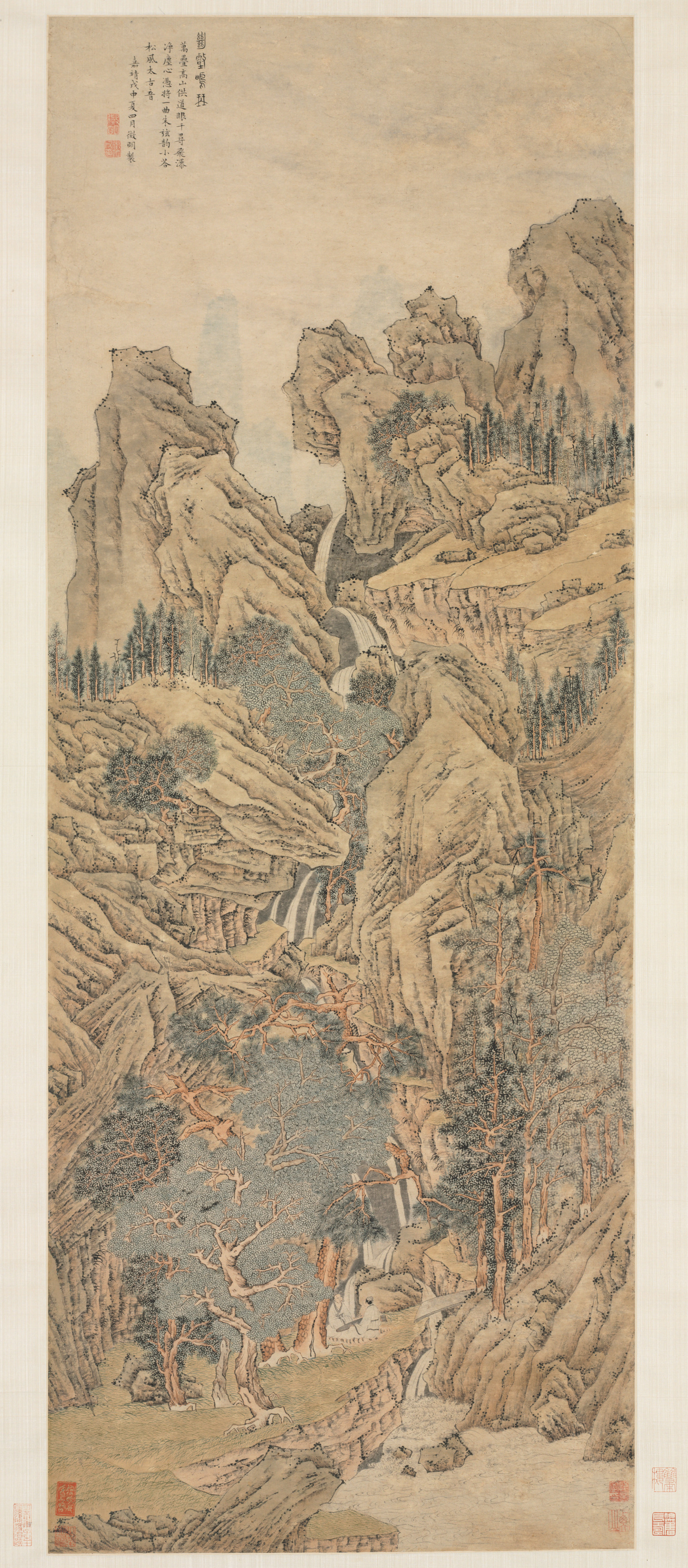 Playing the Qin in a Secluded Valley | Cleveland Museum of Art